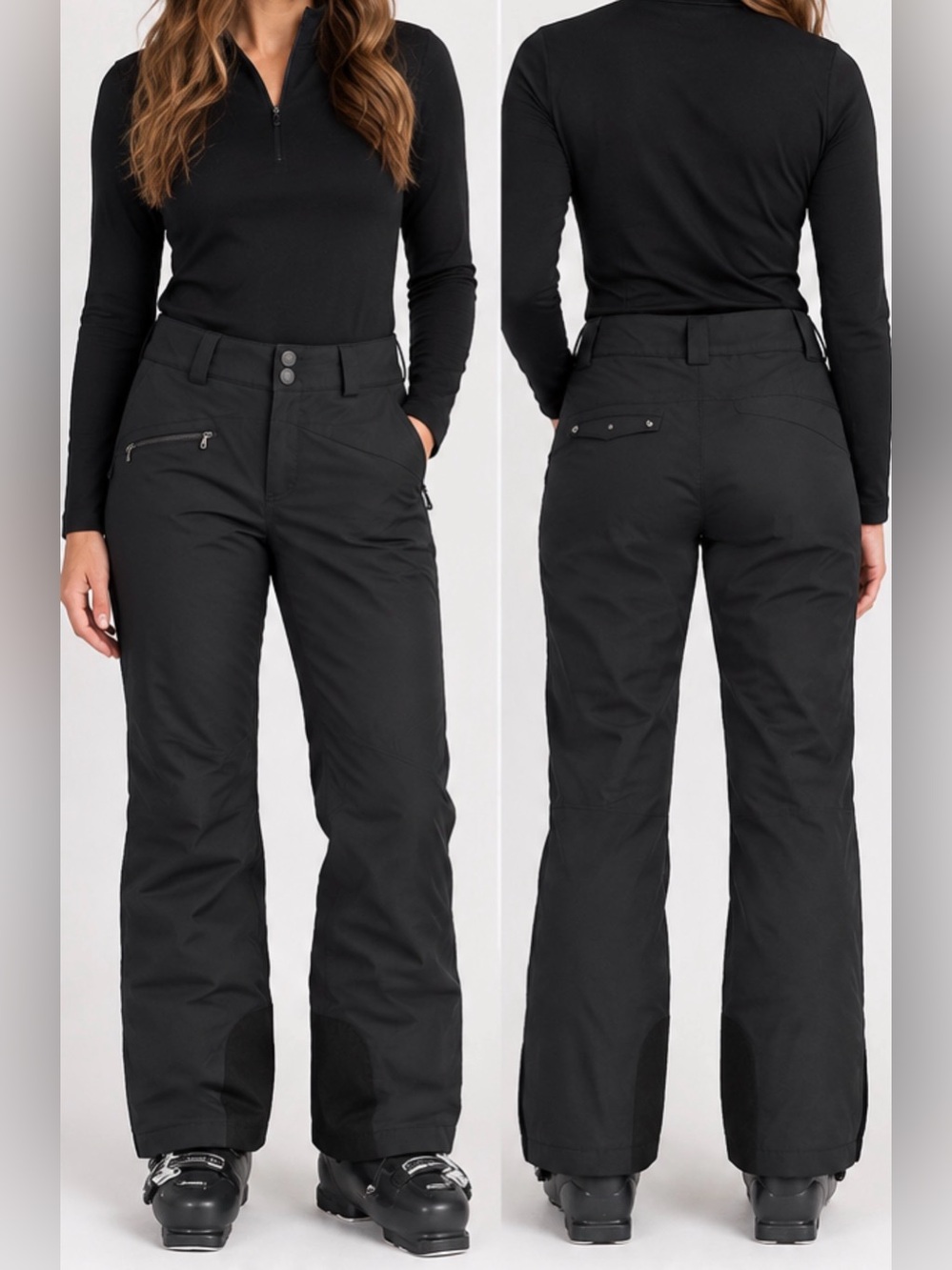 Obermeyer Malta Thermolite insulated ski/snowboard pants Black 8